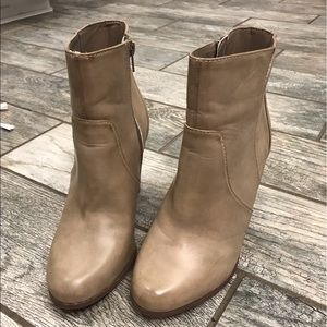 Taupe Heeled Booties